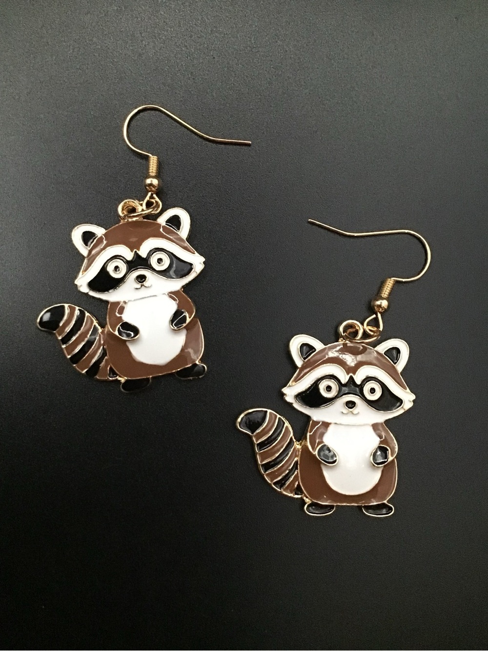 Raccoon Earrings